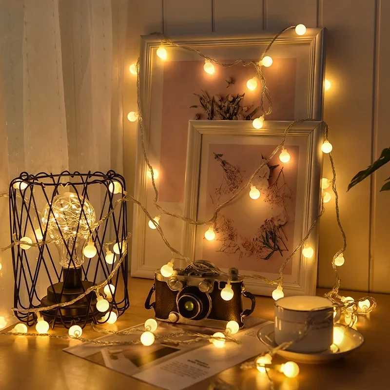 10M USB/Battery Power Ball LED String Lights Garland Lights Waterproof Outdoor Lamp Wedding Garden Fairy Lights Christmas Decor M251113