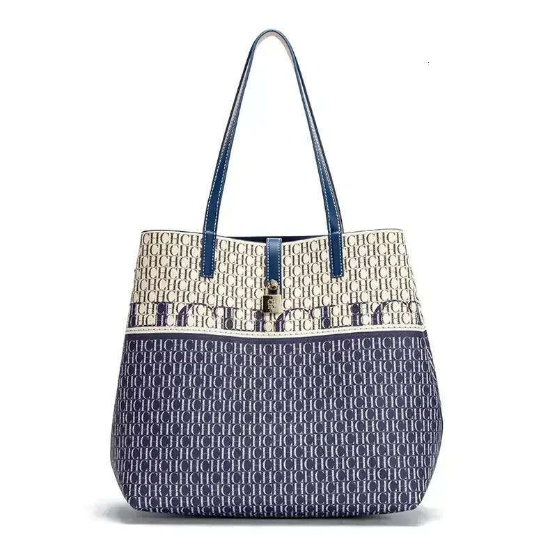 CHHC Women's Fashion Printed Handbag With Colorful Design Tote English Large Capacity Shoulder Bag