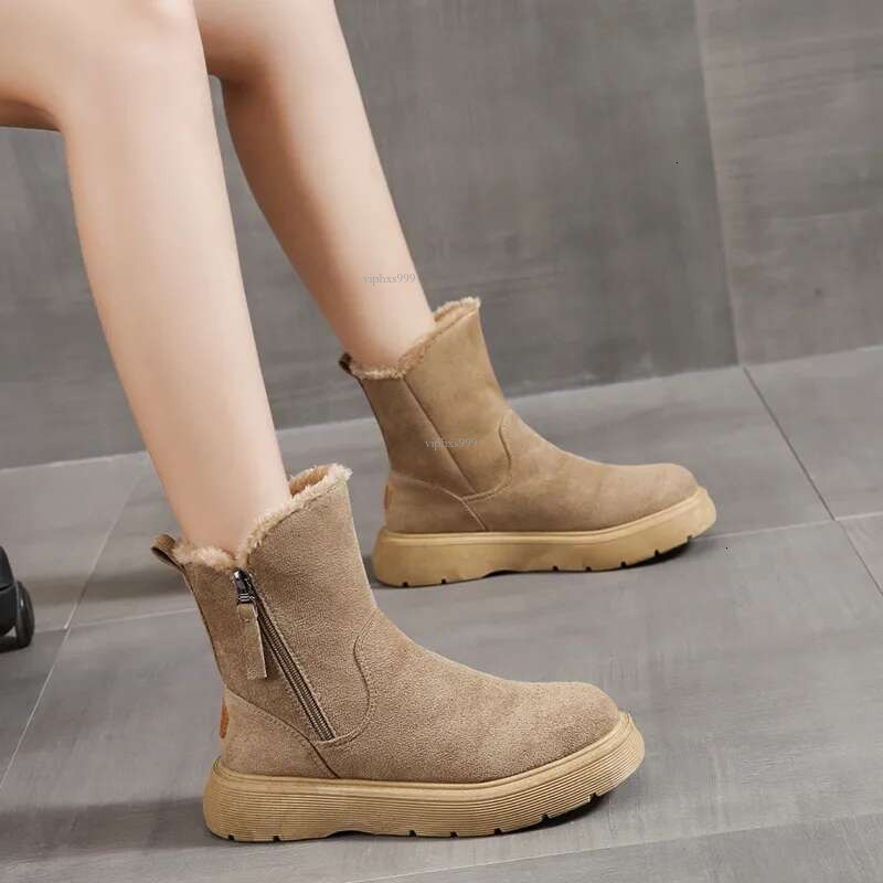 New Free Shipping Designer Shoes Snow Boots For Women 2025 Winter Fur Integrated Warm And Plush Thick Boots Anti Slip Cotton Shoes