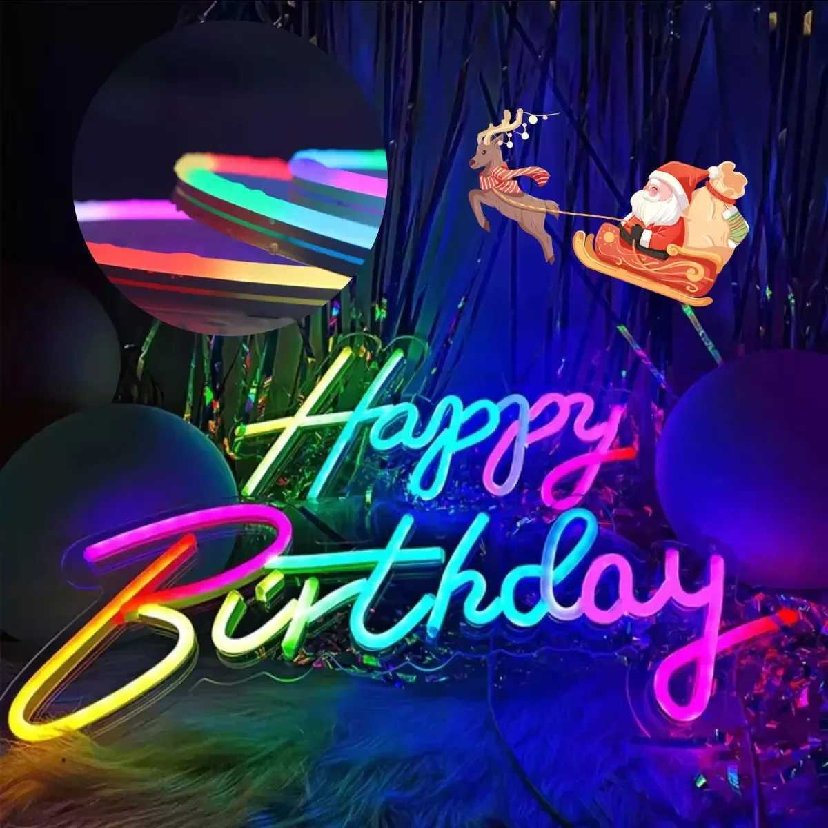 5V USB RGBIC Neon LED Strip Lights with Bluetooth APP Control Music Sync Waterproof Flexible Tape for Gaming Room Party Decor W251112