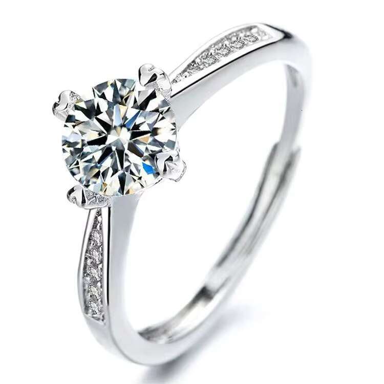 RTS Hop Jewelry Rings 925 Sterling Silver Gold Plated VVS Moissanite Ring Fine Jewelry Rings for Men Women