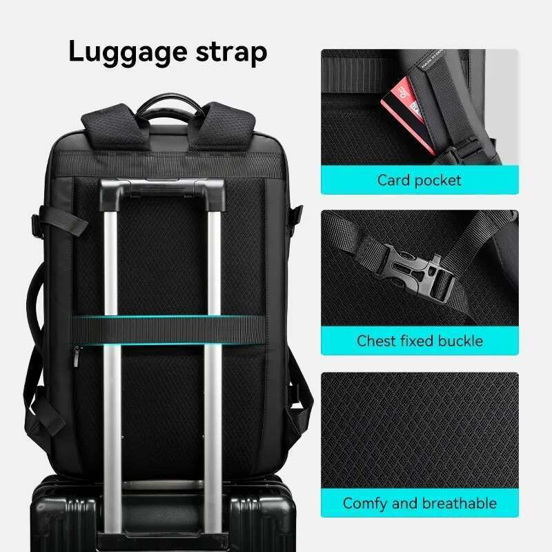 Mark Ryden Backpack Men's Large-Capacity Laptop Business Leisure Multi-Function Expansion Multi-Compartment Commuting Bag