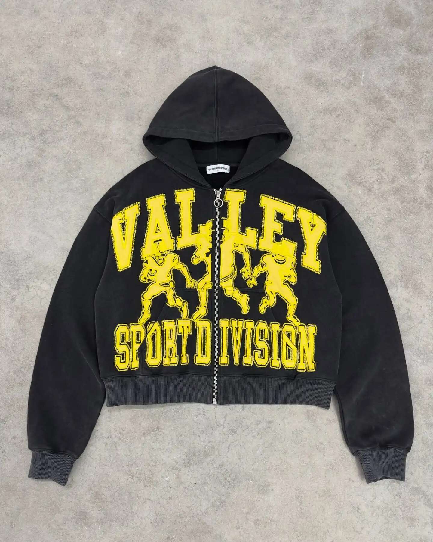 High Street American Retro Washed Letter Printed Jackets Y2K New Zipper Hoodie Men Gothic Fashion Loose Top Unisex Clothing