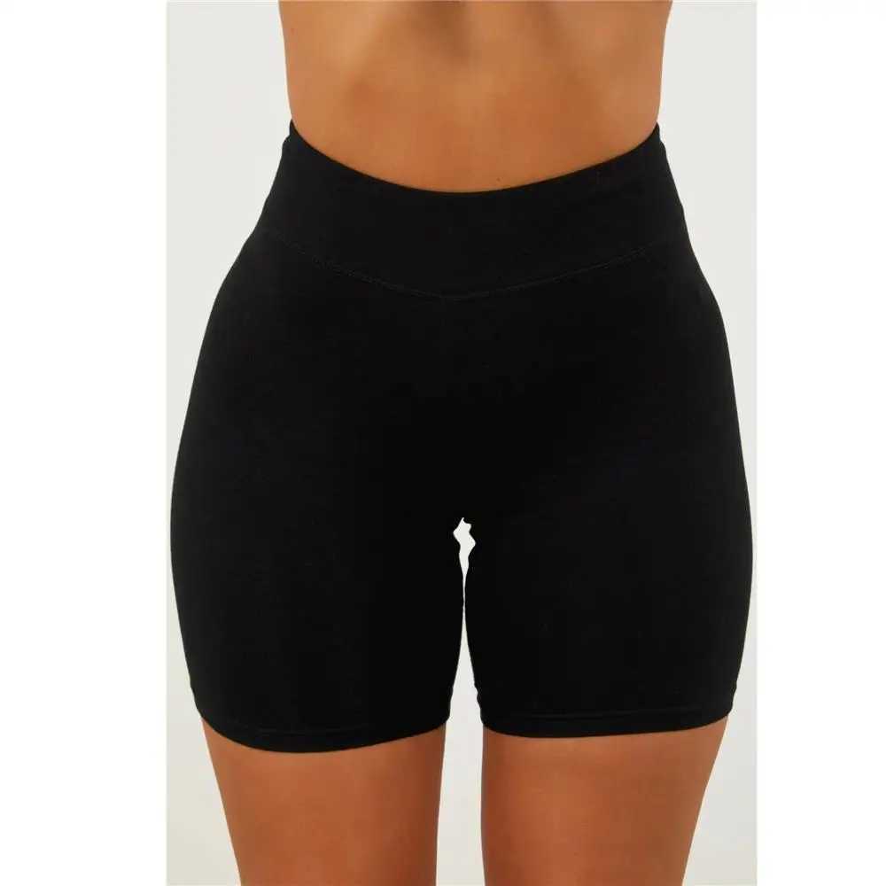 Gym shorts womens fitness exercise bike 4.5-inch low rib impact shorts sports tight buttocks yoga seamless legs Y250412