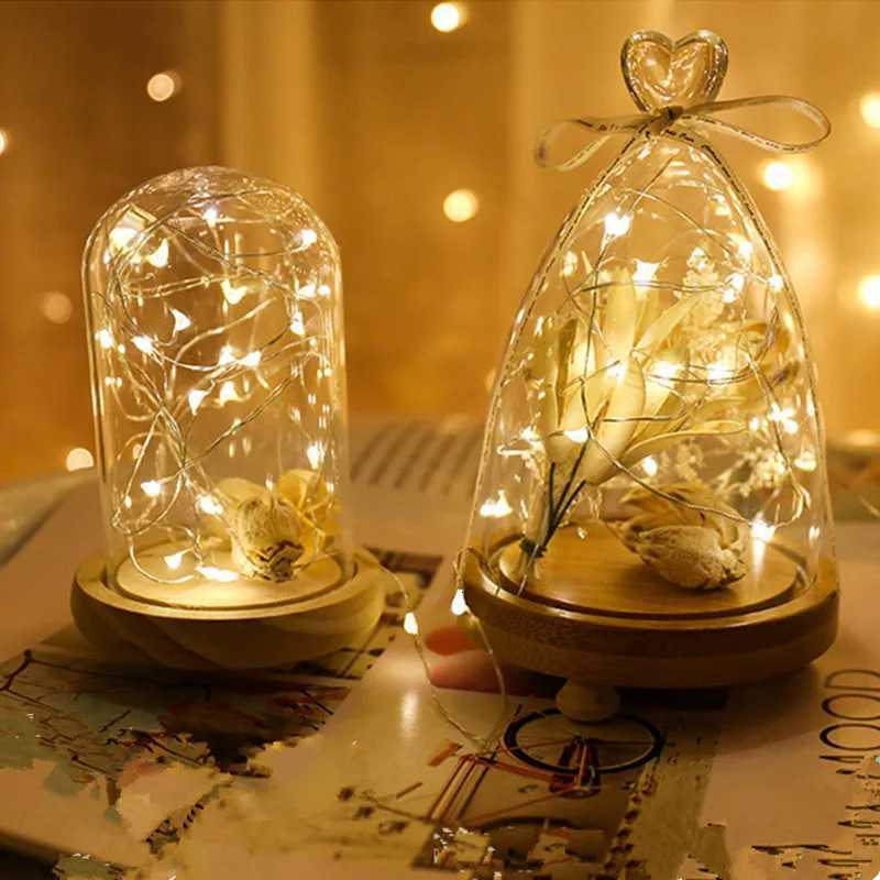 10pcs 5pcs Copper Wire LED String Lights Holiday Fairy Lights Garland Christmas Tree Decor Wedding Party DIY Natal Navidad 2021 M251113