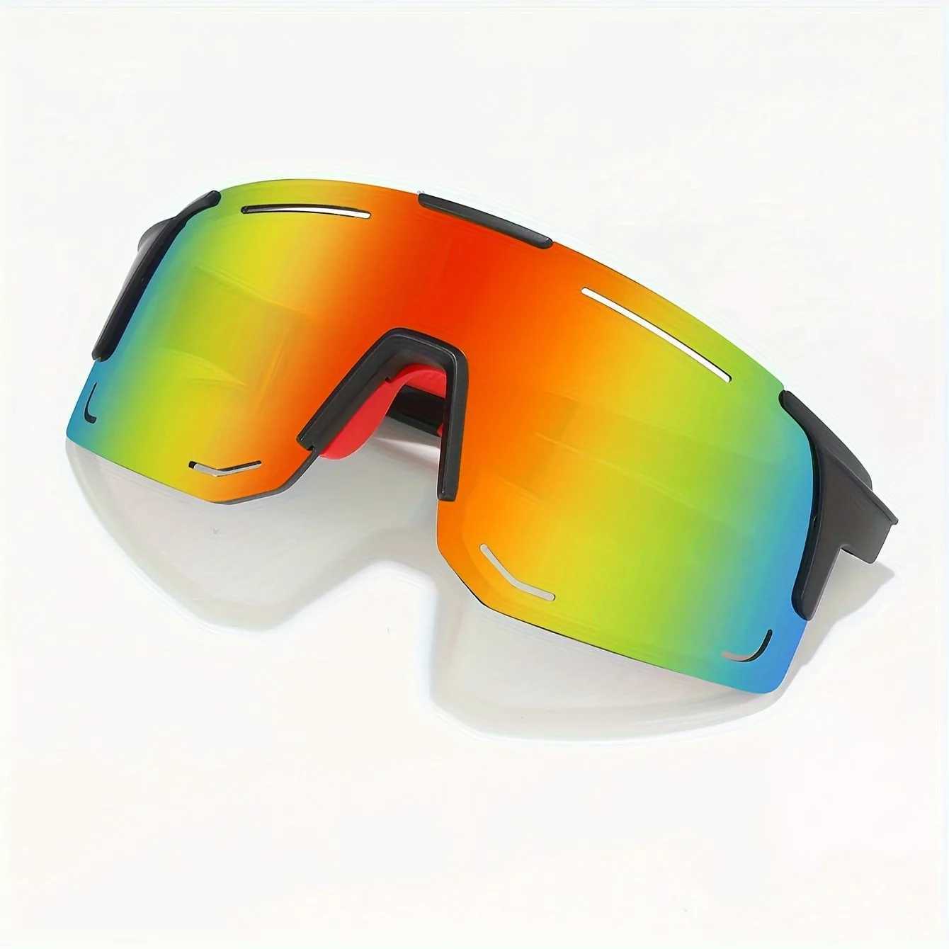 Sports Wrap Around Sunglasses For Women Men Large One Piece Sun Shades For Cycling Fishing Skiing Fashion Sun Glasses UV400C250412