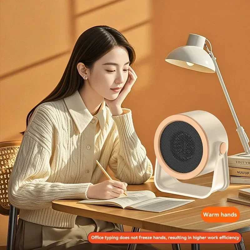 New Warm Air Blower Portable Desktop Hot Air Blower Mini Fan Stove Warm Heater Low Noise Energy Saving Heater Y251113