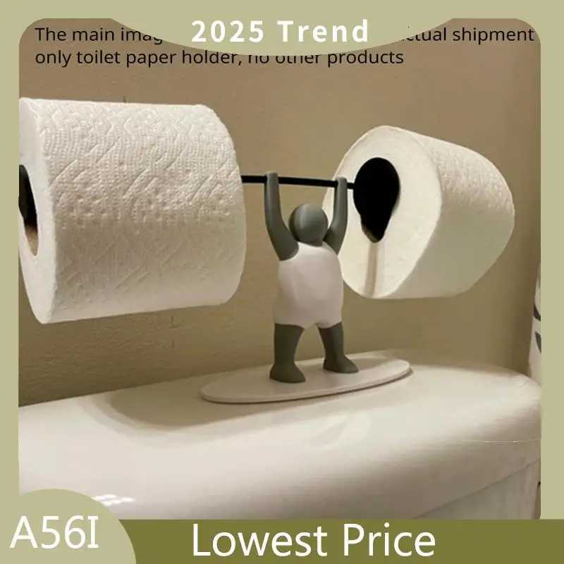 ABDD Fitness Weightlifting Man Toilet Paper Holder Intere Bathro Decoration 3D Printed Paper Holder Y251112