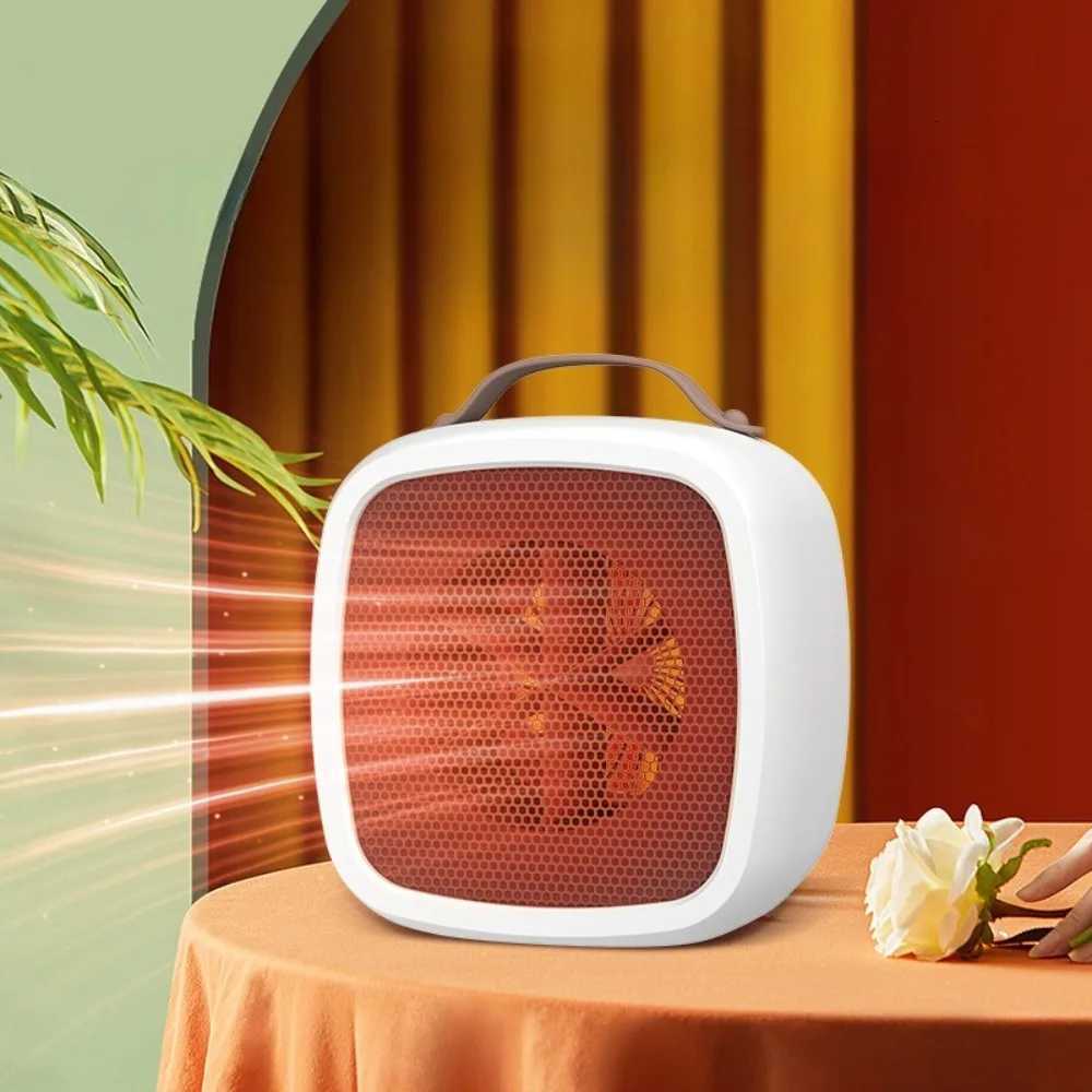 Portable Mini Heaters Household Desktop Mutes Fast Heating Warmer Fan 500W PTC-Ceramic Warm Air Heaters for Indoor Office Winter Y251113