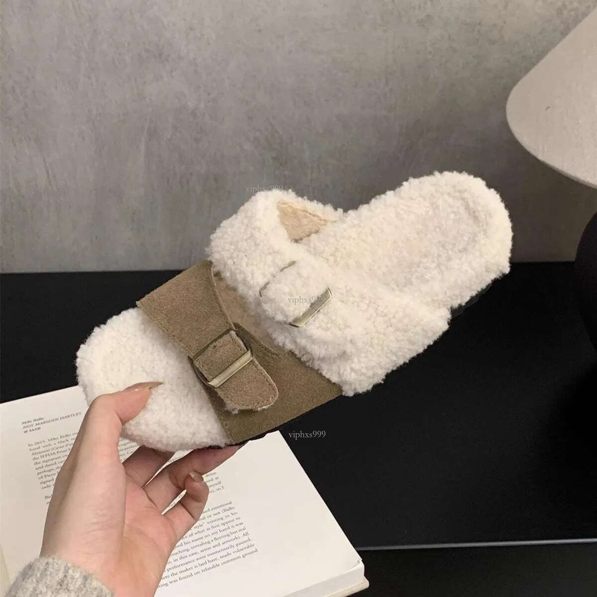 New Free Shipping Designer Shoes Thick Bottom Hairy For Women's Outdoor Wear Autumn And Winter New Korean Version Gentle Fairy Style With Plush C
