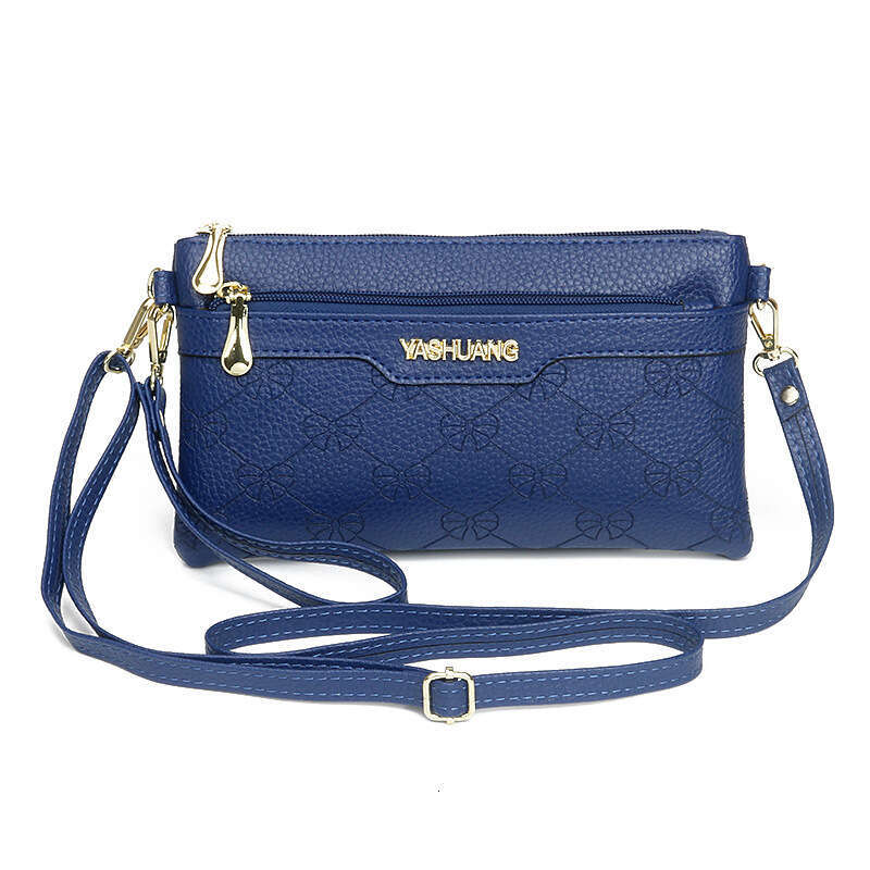 Women's fashionable new dual-purpose crossbody handbag, casual embossed mobile phone bag, zero wallet, women's small bag