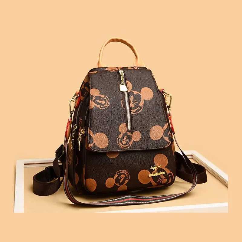 Disney 2025 New Mickey Womens Backpack with High Quality Large Capacity Multi functional and High end Storage for WomenXJ250412