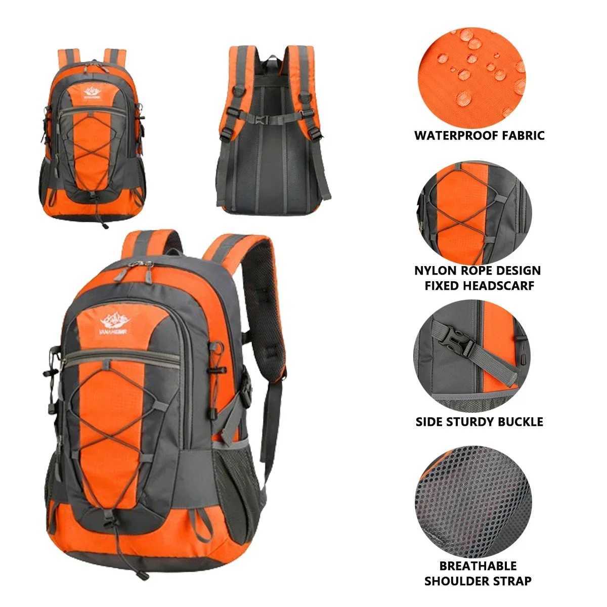 Waterproof hiking backpack lightweight outdoor hiking bag high-quality large capacity travel bag for hikingZ250412