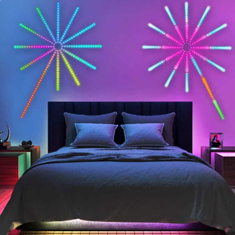 NEW Rgbic Firework Led Strip Light Bluetooth Smart Neon Strip APP Led Lights Strips Usb 5V Led Strips Christmas Party Decoration W251112