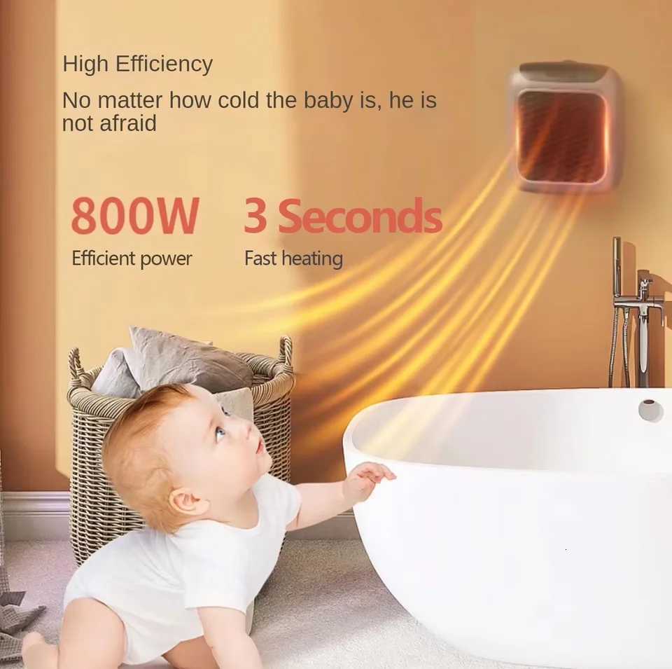 Remote Control Portable Heater Bedroom Living Room Electric Hand Warmer Wall Mounted Bathroom Space Heater EU US Plug Y251113