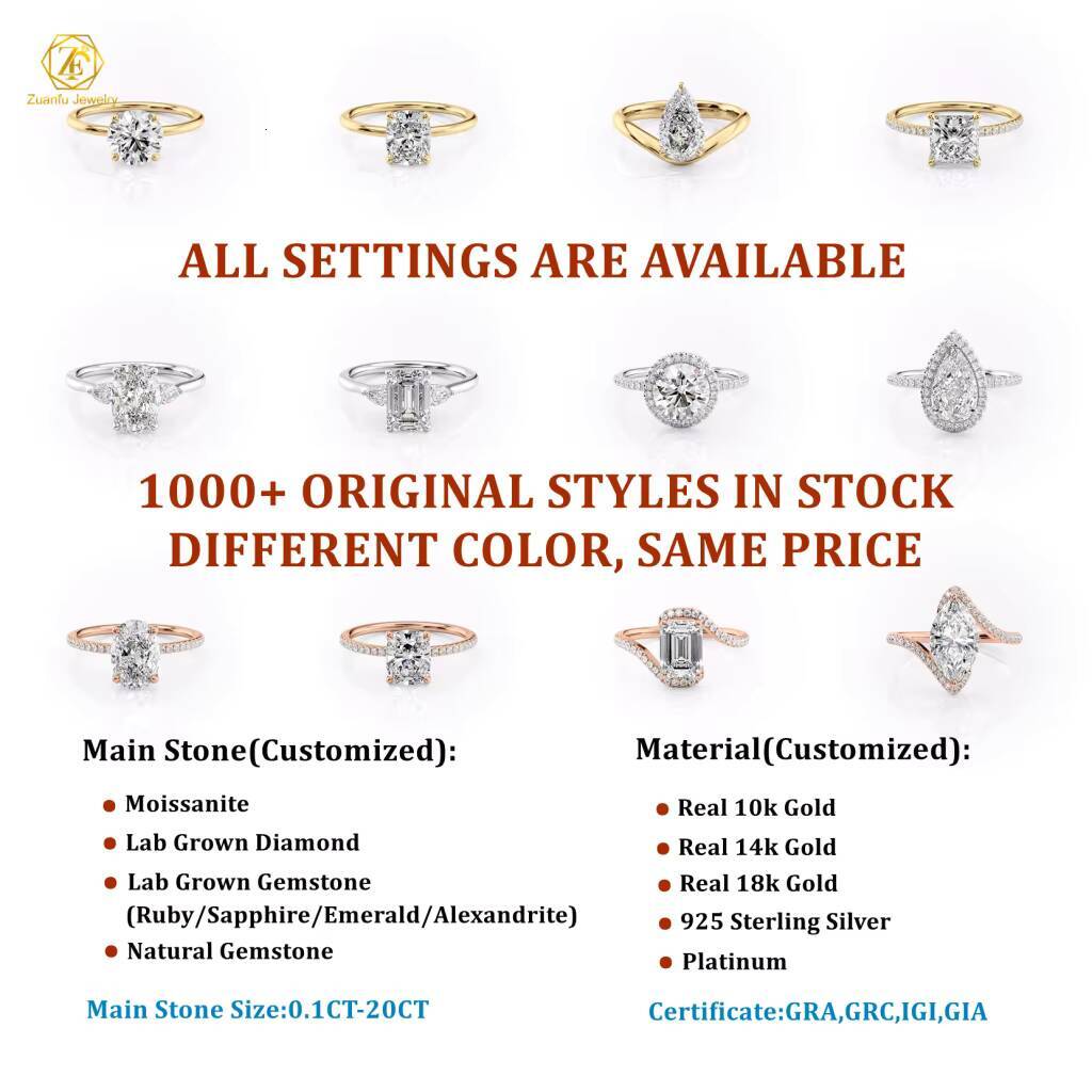 High Quality Lab Diamond Pear Ring 14k 18k Solid Gold IGI Certified Lab Grown Diamond Wedding Bands for Women Engagement Gifts