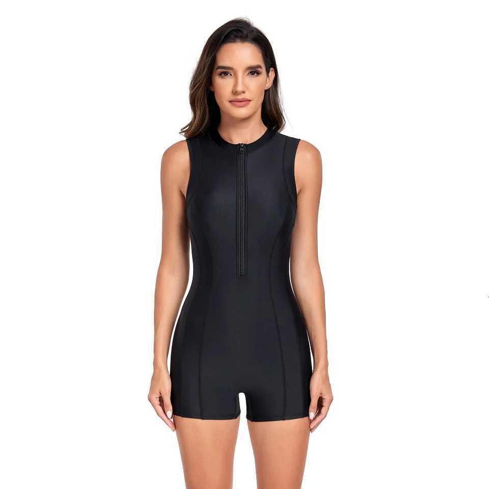 Woman Swimsuit Sport Style One Piece Bathing Suit Sleeveless Quick Dry Swimming Clothes Female Surfing Suit Womens SwimwearW251113