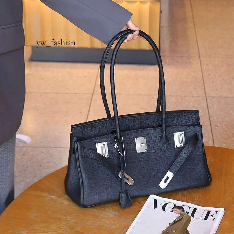 h Platinum Underarm Designer Fashion Handbag One Shoulder Genuine Women's Bag Top Leather d14