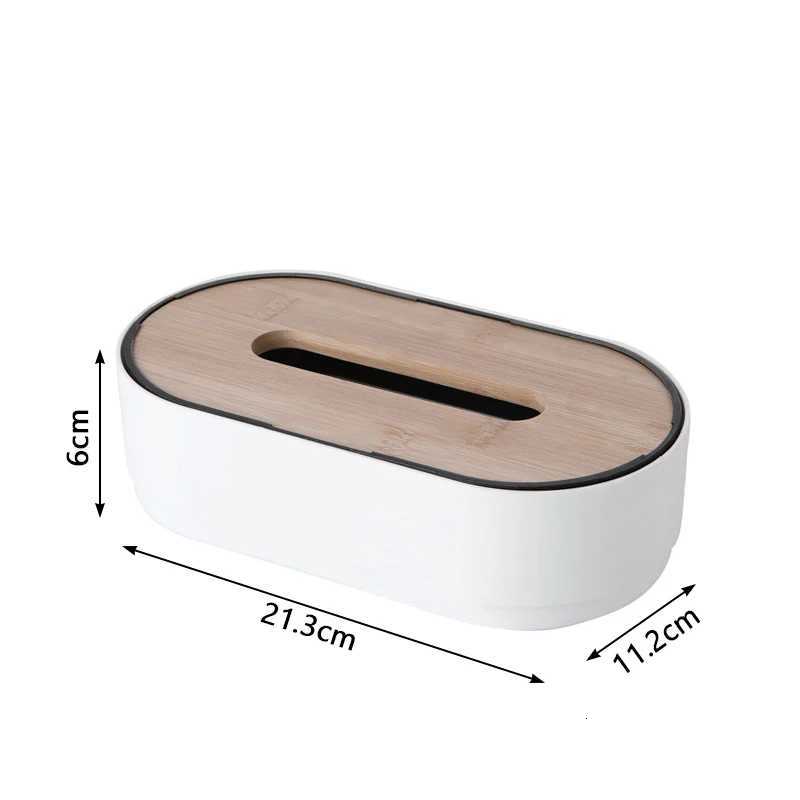 Tissue box Holder Bamboo Cover Toilet Paper Box Convenient Napkin Holder Removable Decorative Tissue Box He Storage Boxes Y251112