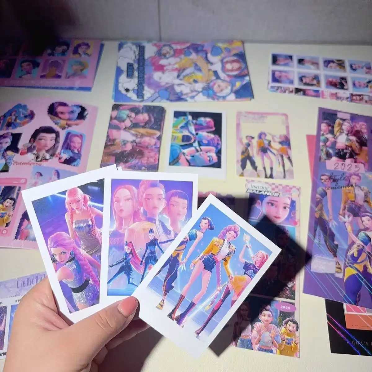 30pcs K-POP Demon Hunters 155x27cm Anime Gift Rumi Mila Zoe peripheral greeting cards bookmark Pack Creative Lucky Bag Z251111