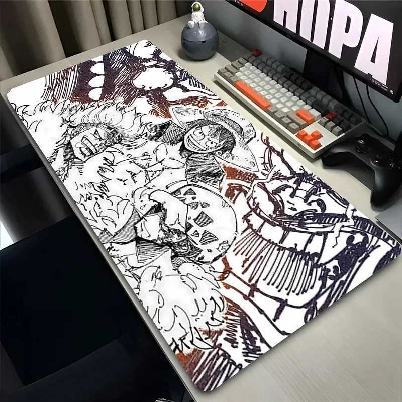 XXL Gaming O-one P-piece Luffy Accessories Gamer Keyboard Desk Mat Non-Slip Laptop Notebook Off Mousepad 900X400 Mouse Mats H251112