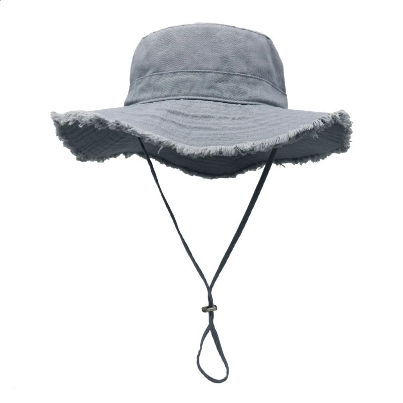 Outdoor Women Bucket Hat Wide Brim Fisherman Hat Dustproof Camping Bucket Hat 250408