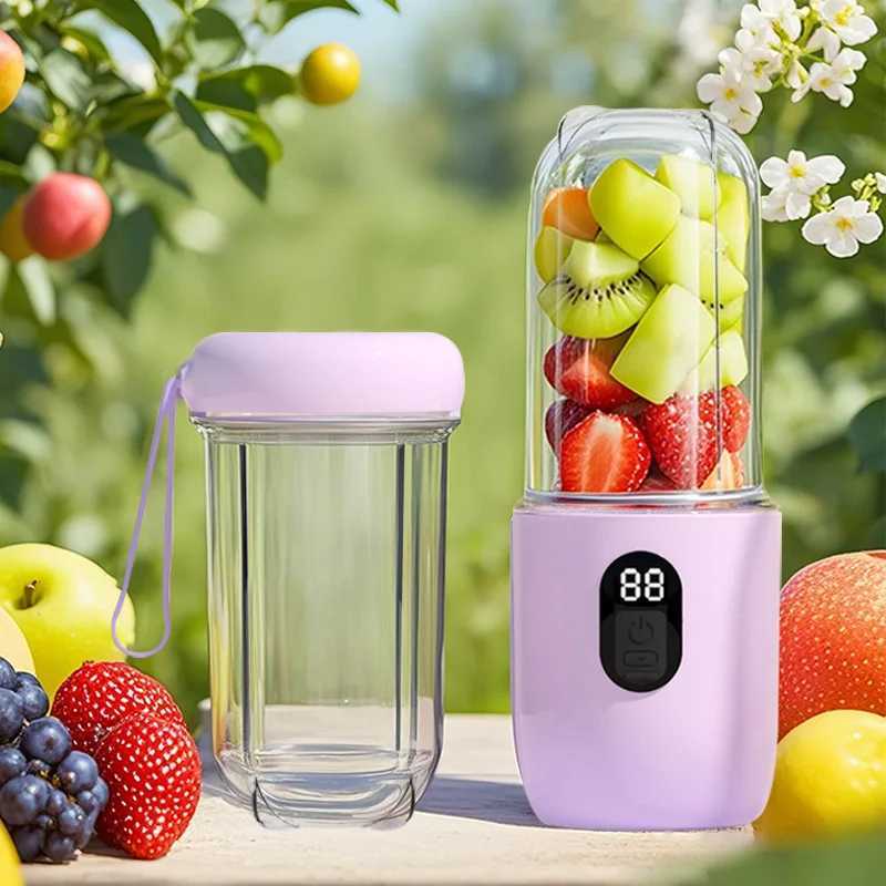 USB Rechargeable Portable Blender Cordless Mini Juicer Mixer for Smoothies Protein Shakes Travel Sports Bottle Juicer Cup C251113