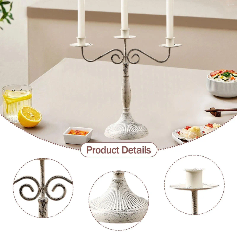 Candle Holders Multi Arm Candelabra Candlestick Holder Dinner Tapered Candelabrum For Club Living Room Kitchen El Halloween H260310