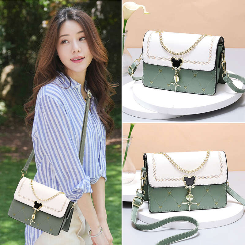 Bag women 2025 new fashionable single shoulder diagonal cross for students with a sense of luxury, hand-held small square bag, women's bag