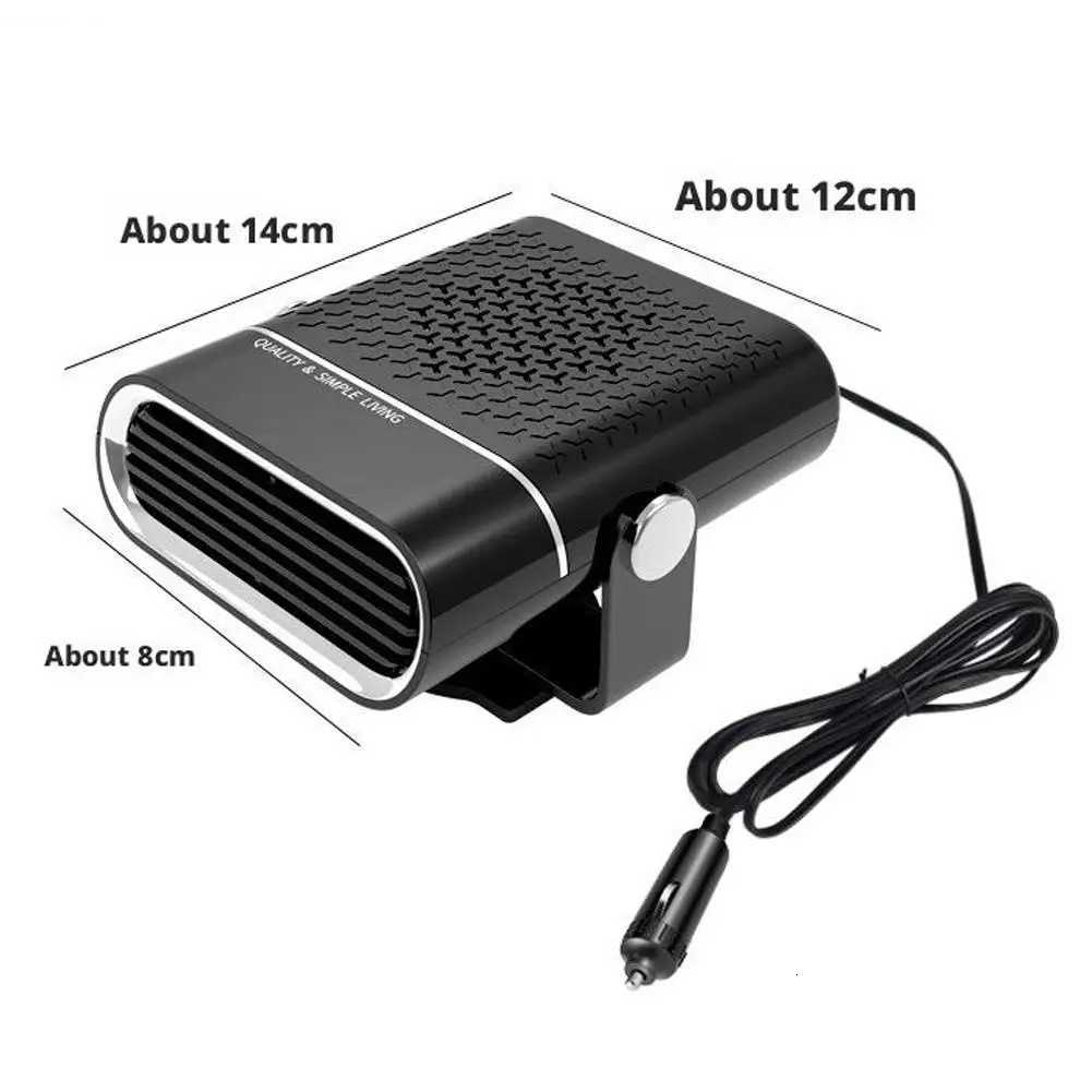 2 IN 1 Car Cooling Heater Fan 12V/24V Portable Demister Defroster Heating Fan Rotating Car Windshield Defogging Accessroies Y251113