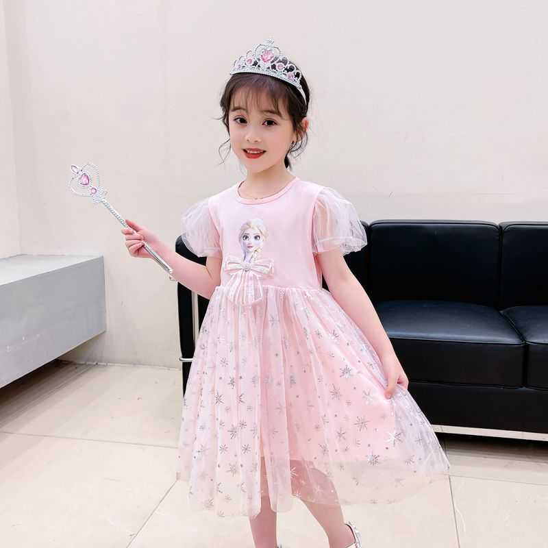 Girl's Dresses Girls Princess Skirt Summer New Collection Sweet Puffy Skirt for Childrens Childrens Mesh Dress Y250307G69X