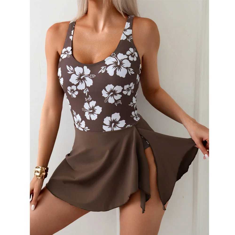 One Piece Swimdress Swimsuits for Women Tummy Control Swim Skirt Bathing Suit for Women 2025W251113