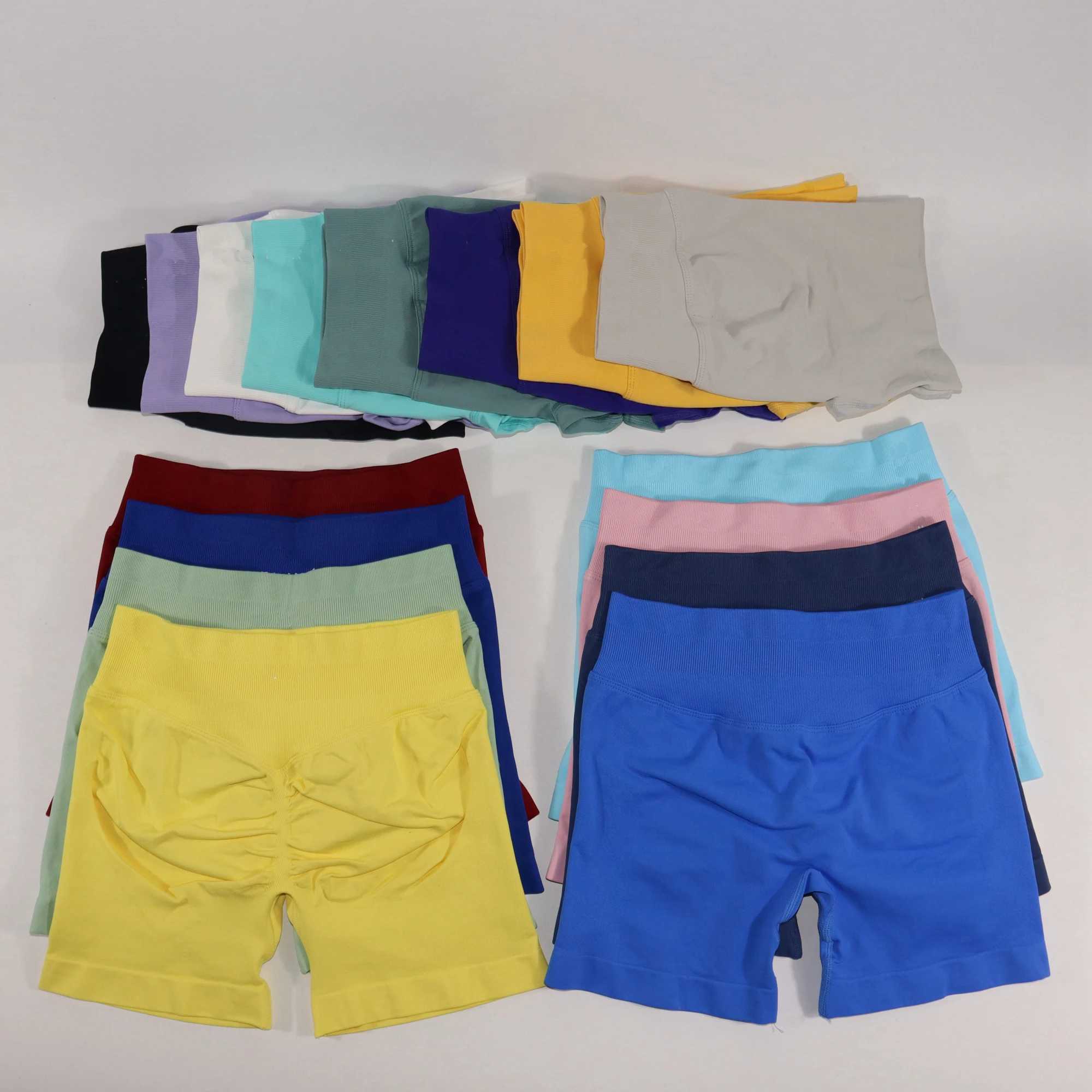 New Color Impact Shorts Womens Scrunch Bum Gym Shorts Low Waist Seamless Yoga Shorts Sports Shorts Y250412