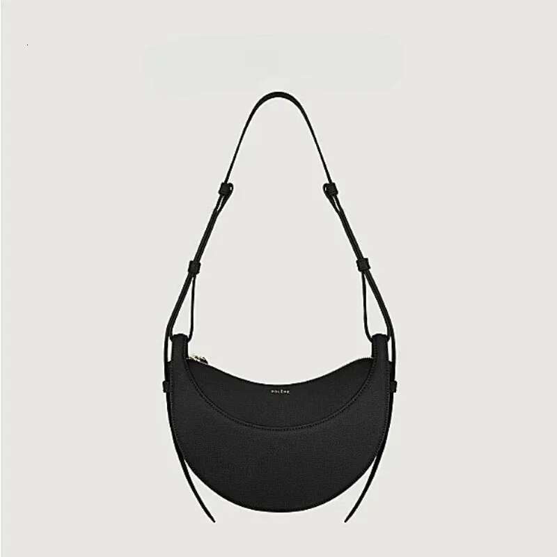 Crescent Retro Single Shoulder Niche Genuine Leather Cowhide Women's Armpit Crossbody Bag