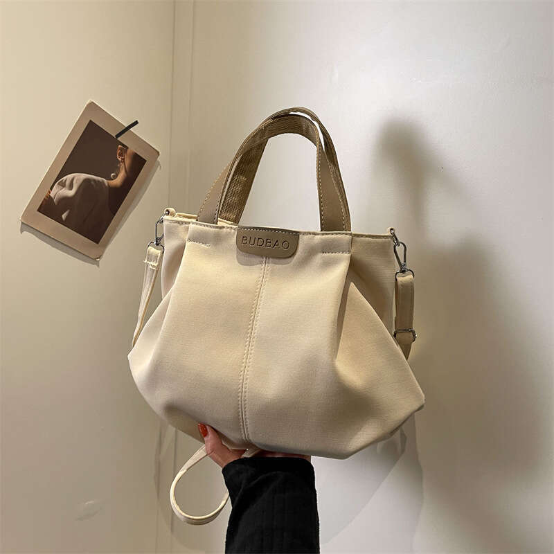 2025 New Versatile Large Capacity Canvas Tote Handbag Commuter School Single Shoulder Crossbody Bag