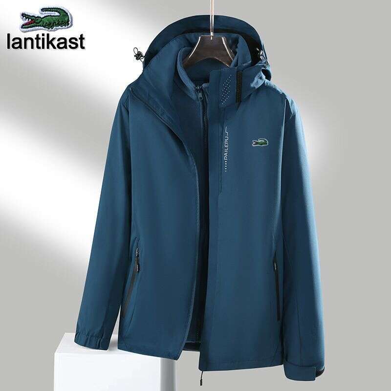 Noble Crocodile Fleece-Lined Thickened Outdoor Hiking Jacket for designer handbag Men Women, Windproof and Waterproof 3-in-1 Winter Coat