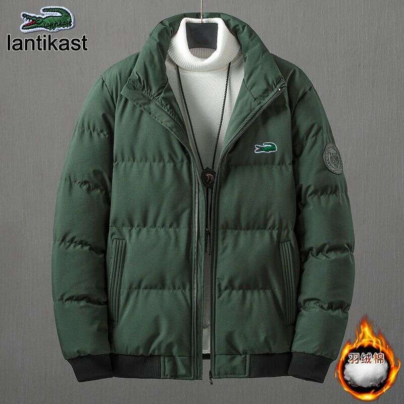 Noble Crocodile designer handbag for Men Casual Thickened Warm White Duck Down Winter Coat Slim Fit Sports Cotton Jacket Trendy
