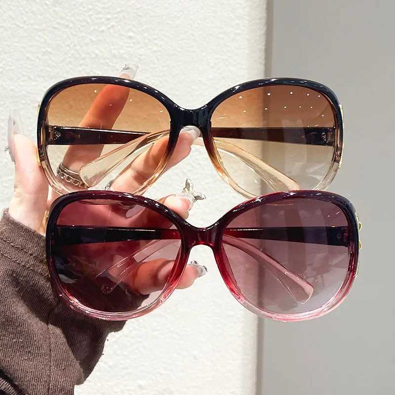 New Large Frame Oval Shape Sunglasses Womens Brand Designer Fashion Sun Glasses Women Outdoor Drive Eyewear UV400C250412