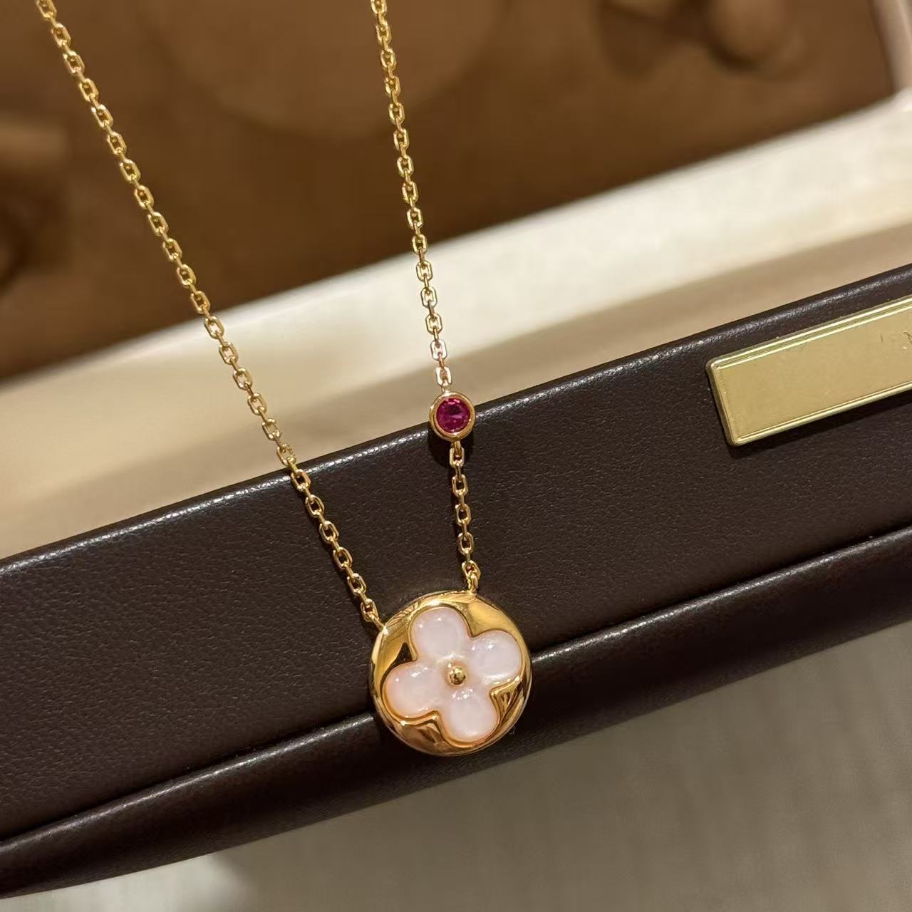 S925 Silver Four-leaf Clover Pendant Necklace Luxury Designer Jewelry For Women