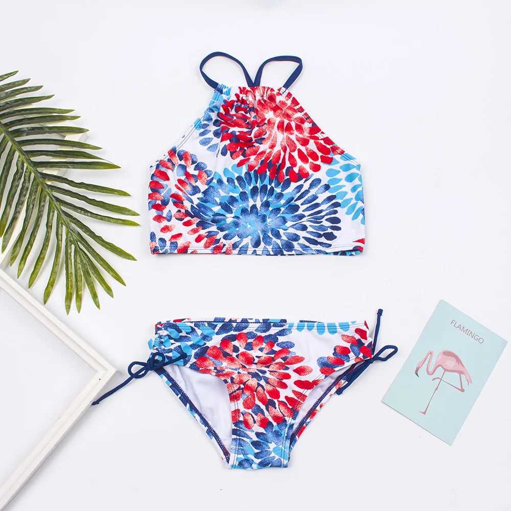 Multi Color Children Girls Kids Bikini Set 2025 Girls Kids Swimwear Swimsuit Summer Baby Kids Biquini Infantil Swimming SuitW251113
