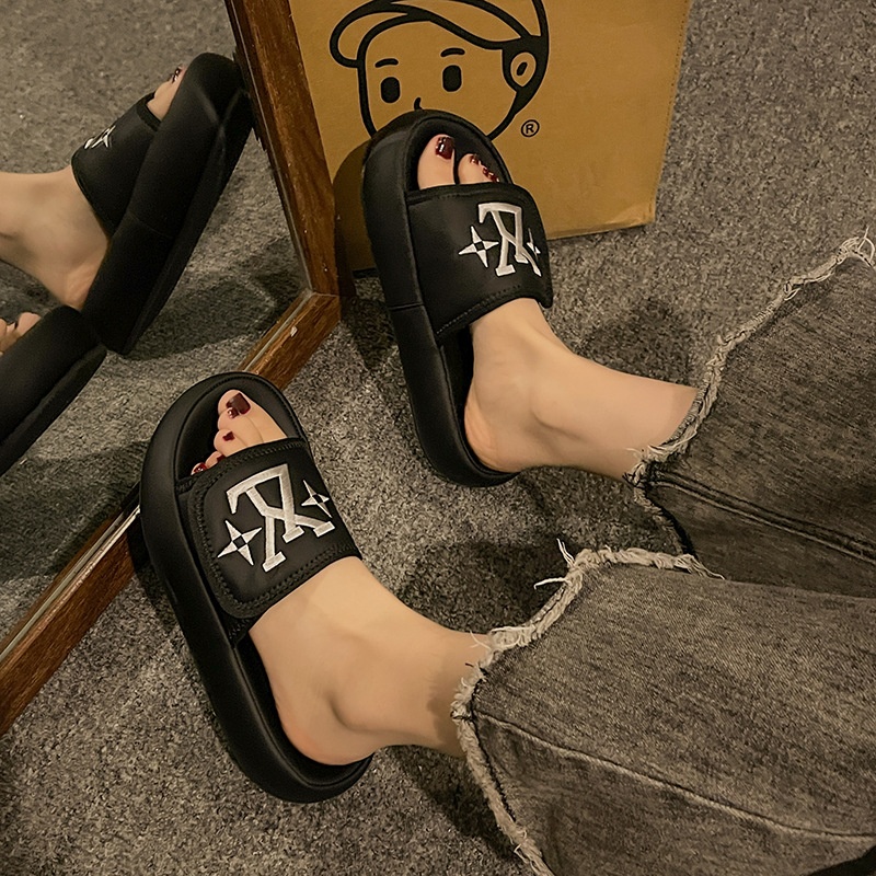 2025 Summer New Free Shipping Designer Women Fashion Thick Bottom Sandals Beige Khaki Beach Slippers 35-40 Outdoor Sandals