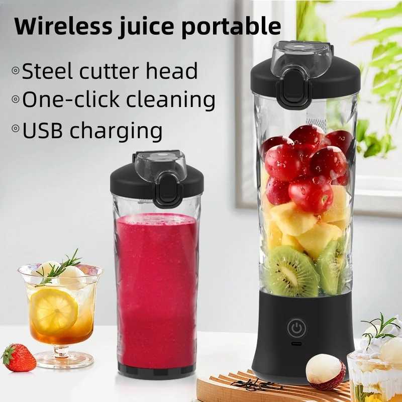 Portable Blender Electric Juicer 600ML Fruit Mixers 2000mAh USB Rechargeable Smoothie Mini Blender Multifunction Juice Maker C251113