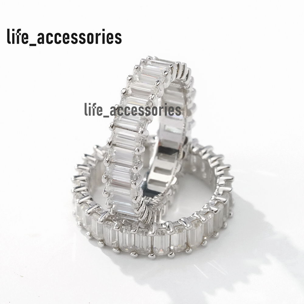 5925 Wedding Silver Ring Moissanite Diamond Women 925 Sterling Silver Finger Custom Rings