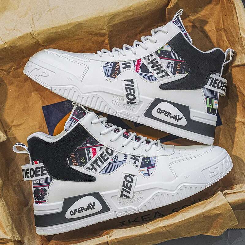 2025 Summer New Men's Sports High Top Shoes Breathable and Height Increasing Designer Fashion Sports Shoes