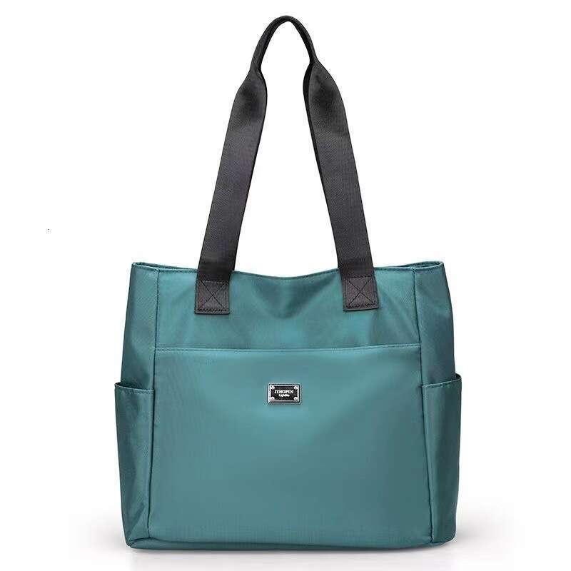 Canvas women's new large capacity Oxford cloth embroidered thread commuting tote bag, shoulder bag