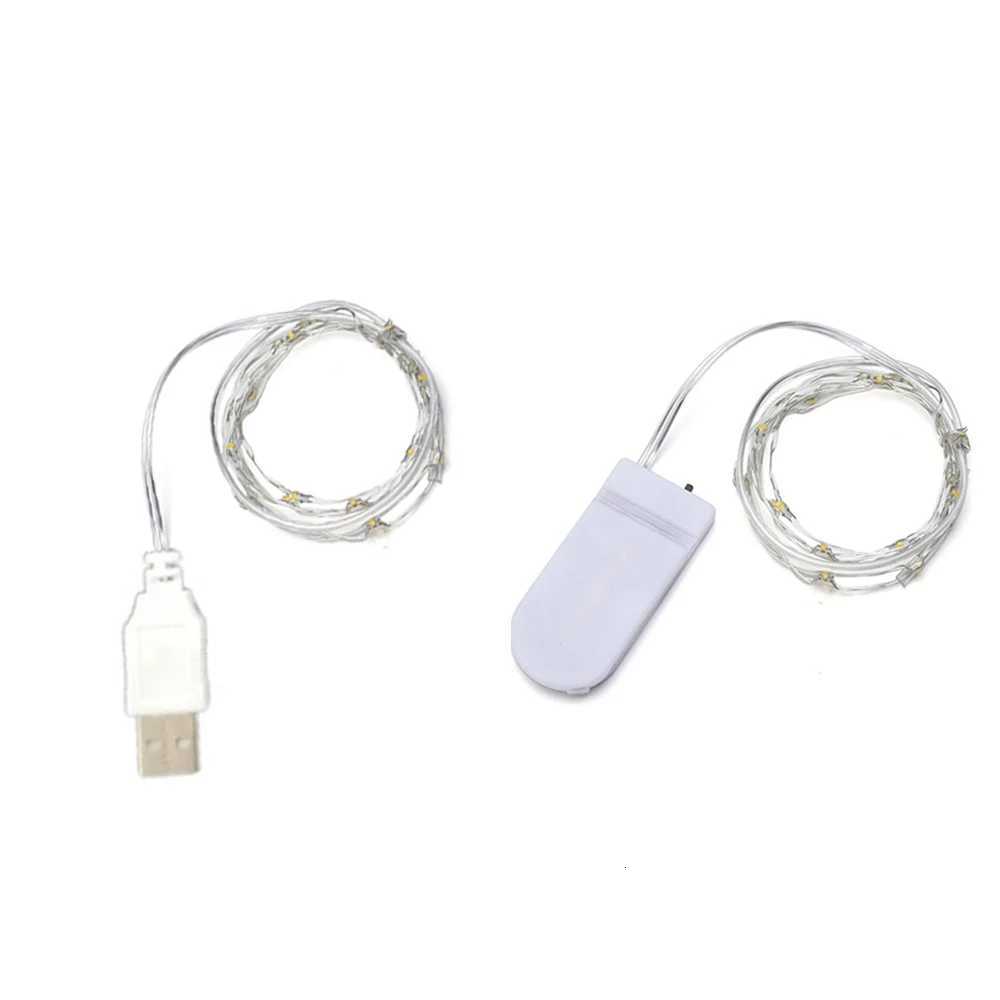 Fairy Lights Copper Wire LED String Lights Christmas Garland Indoor Bedroom Home Wedding New Year Decoration USB Battery Powered M251113