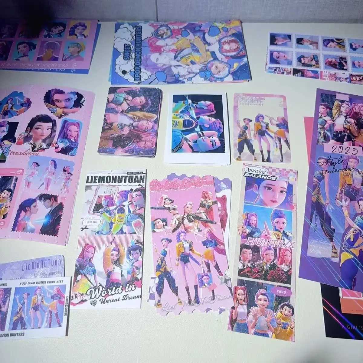 30pcs K-POP Demon Hunters 155x27cm Anime Gift Rumi Mila Zoe peripheral greeting cards bookmark Pack Creative Lucky Bag Z251111