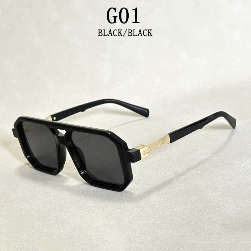 2025 Vintage Fashion Sun Protection Sunglasses for Men Square Shades Retro Flair Sunglasses Womens Trendy Shades Gafas De SolC250412