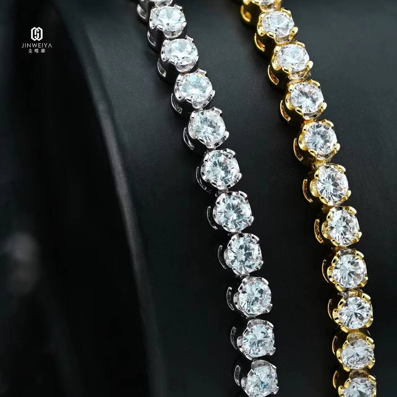 Classic 925 Silver 5A Moissanite Tennis Bracelet Manufacturer GRA Approved Perfect Gift for Couples