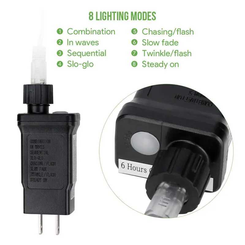 Street Garland Christmas Decorations For Home 2025 Festoon Led Tube Rope String Light Plug-Operated 10/20/30/40M New Year 2025 M251113